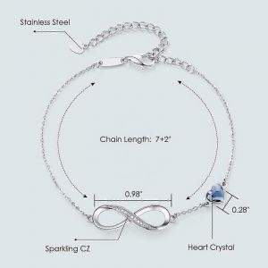 Bracelets Infini Pour Femmes,Bracelet Femme Justable,Bijoux Ibracelet Cadeaux Pour Femmes Anniversaire Fête Des Mères - Neuf
