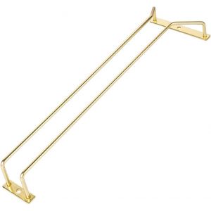 Sjzg-Support Pour Verres &Agrave; Vin Dor&eacute; De 40,5 Cm, Support &Agrave; Verres &Agrave; Pied, Support &Agrave; Suspendre Pour Bar De Cuisine, 1 Rang&eacute;e - Neuf