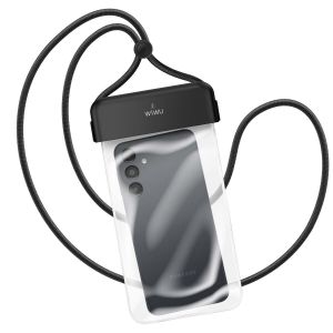Housse &Eacute;tanche pour T&eacute;l&eacute;phone 4' &agrave; 7' IPX8 &agrave; Mettre au Tour du Cou wiwu Noir - Neuf