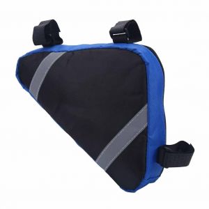 Roswheel Sacoche De Rangement Pour Velo Avec Triangles (Bleu Et Noir) - Neuf