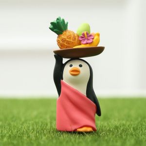Ornements de bijoux pour la maison en six pièces poupée Pingouin d'été soufflant - Neuf