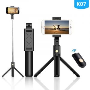 Perche À Selfie Bluetooth, Perche À Selfie Portable Extensible Avec Trépied Télécommandé, Support De Téléphone Pour Smartphones, Perche Télescopique Rotative Réglable - Neuf