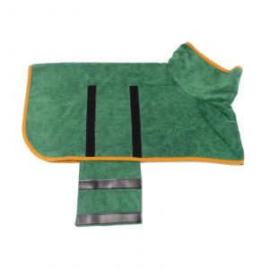 Hjlian (Xl Vert) Serviette De Bain Pour Animaux De Compagnie Peignoir En Microfibre Pour Chien Serviette Absorbante Pour Chat - Neuf