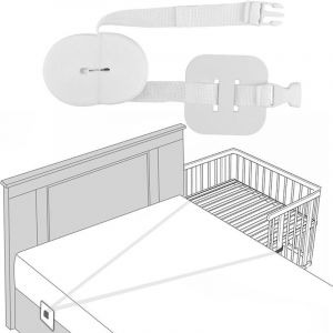 6m Co-Lit De Sangle, Réglable Côté Du Lit De Sangle, Bracelet Blanc Pour La Literie, Sommier - Neuf