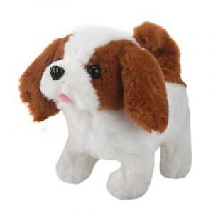 Jouet en peluche &eacute;lectrique pour chien Husky - Animal de compagnie qui marche, aboie et s'&eacute;tire pour enfants-B - Neuf