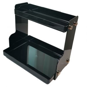 (Noir)Rack De Rangement De Bureau Bureau Multifonctionn El À Double Couche Ob - Neuf