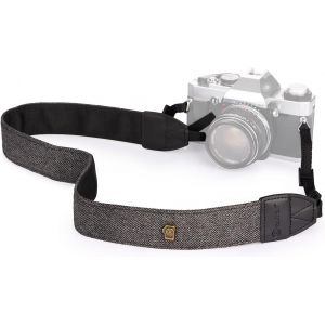 L-242H Sangle Appareil Photo Bandoulière Appareil Photo Courroie Appareil Photo au Style Bohème pour DSLR SLR Appareils Photo Sangle/Bandoulière en Coton pour Appareil Photo Reflex Gris - Neuf