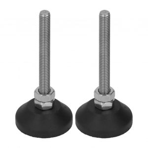 Xyong Lot De 2 Patins De Nivellement Pivotants Pour Meubles, Base En Caoutchouc Et Nylon Reglable, D30 X M6 X 50 - Neuf