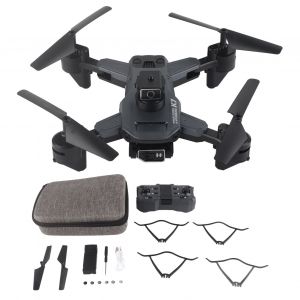 Drone Rc Quadcopter Pliable Avec Double Camera 4k, Transmission Wi-Fi, Positionnement Par Flux Optique, Vol Stationnaire, Pour Les Plus De 14 Ans-Wjm - Neuf