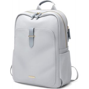 ChenQuanSarl-Sac &Agrave; Dos Femme,Sac &Agrave; Dos Coll&egrave;ge, Sac &Agrave; Dos Loisir, Sac De Voyage Sac D'&Eacute;cole L&eacute;ger R&eacute;sistant &Agrave; L'Eau,Sac Ados Feminin Pc Pour Ordinateur Portable De 16 Pouces, Gris Clair - Neuf