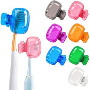 7 Pi&egrave;ces Capuchon De Protection Pour T&ecirc;te De Brosse &Agrave; Dents, Prot&egrave;ge Brosse &Agrave; Dents Couvre Brosse &Agrave; Dents Portable, Housse Pour T&ecirc;te De Brosse &Agrave; Dents En Plastique Pour Voyages Famille H&ocirc;tel - Neuf