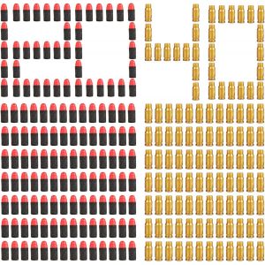 Kal-Lot De 160 Munitions En Mousse Pour Pistolets À Billes Et Flèches - Accessoires D'armes Jouets Pour Enfants, Garçons Et Filles - Neuf