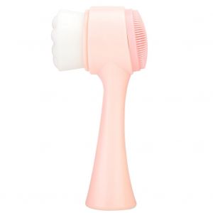 Brosse Faciale 3d Double Face En Silicone Pour Le Nettoyage Du Visage Et Le Massage (Rose) - Neuf