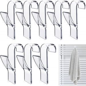 Dww-8 Pc Tour Radiateur Crochet, Sèche-Serviette Crochet, Serviette De Bain Crochet, Sèche-Serviette Radiateur Crochet, Sèche-Serviette Crochet, Tous Les Radiateurs, Amovible Transparent - Neuf