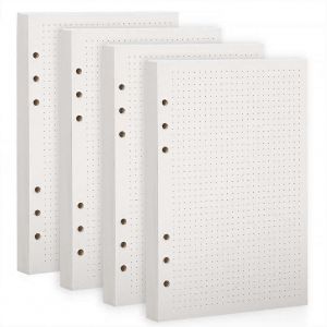 Nouveaux Produits En 2023,Papier De Recharge Pointill&eacute; A5,Papier &Agrave; Lettres Rechargeable &Agrave; 6 Anneaux,Papier De Recharge A5 Pour Journaux De Cahier (Point) - Neuf