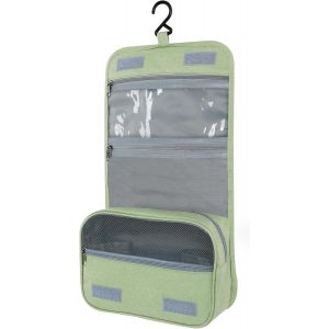 MAA-Trousse de Toilette, Pliable Grande Trousse de Toilette Voyage pour Hommes et Femmes,Multifonction Imperméable Sac Cosmétique Organisateur de Voyage avec Crochets - Neuf