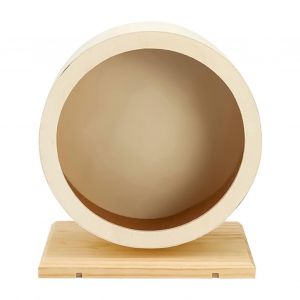 Roue En Bois Pour Hamster, Grande Roue De Course Pour Animaux De Compagnie, Exercice Silencieux Pour Chinchillas Et Gerbilles - Neuf