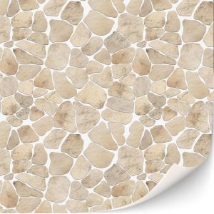 KALANKA-Lot de 3 feuilles de carrelage autocollantes pour maison de poupée - Échelle 1:12 (mosaïque grès) - Neuf