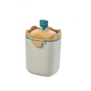 Distributeur de lait en poudre pour bébé jaune (L), portable et anti-déversement, avec poignée de transport et cuillère pour activités de plein air - Neuf