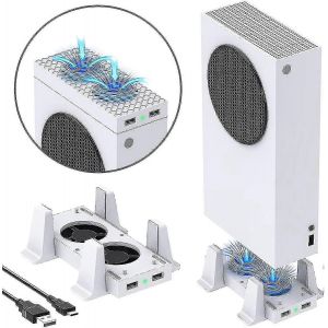 Support De Refroidissement Xbox Series S Avec Ventilateur Et 2 Ports Usb - 3 Niveaux De Vitesse - Neuf