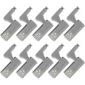 10 PCS charnière universelle LED capteur lumière armoire armoire armoire armoire veilleuses - Neuf