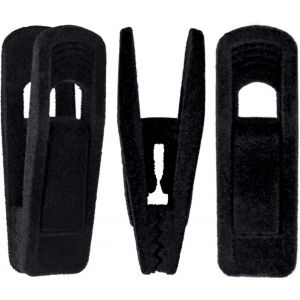 Paquet de 20 clips de cintre de manteau en velours pour cintre de pantalon en velours,pinces de cintre de pantalon en velours noir,Stron - Neuf