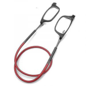 Lunettes De Lecture (Grossissement 2,25 - Rouge) Lunettes De Lecture À Absorption Magnétique Tr De Haute Qualité Lunettes De Lecture Funky Suspendues Au Cou - Neuf