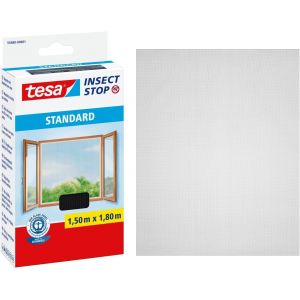Insect Stop Auto-Agrippant STANDARD pour Fenêtres-Filet Anti-Moustiques Adhésif-Découpable à la Dimension Souhaitée-Anthracite,150 cm x 180 cm - Neuf