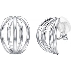 Kal-Boucle D'oreille Femme Aimant Sans Oreilles Perc&eacute;es Avec Zircone Cubique Boucle D'oreille Aimant&eacute;e Lot De 4 Paires - Neuf