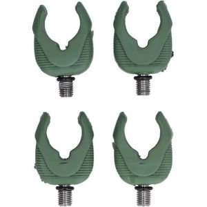 Poignées De Repose-Canne À Pêche À La Carpe En Gel De Silice De Qualité Supérieure ¿ Durables, Faciles À Installer, Polyvalentes Pour Tous Les Environnements De Pêche ¿ Lot De 4, Vert Armée - Neuf