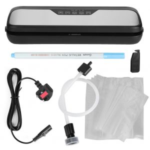 Hjlian Mini-Scelleuse Sous Vide Electrique Automatique Pour La Conservation Des Aliments, Appareil De Scellage Pour Le Stockage Des Aliments, Prise Uk 110-240 V - Neuf