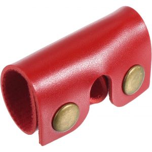 Cuir Rasoir T&ecirc;te Protecteur Housse, Double Tranchant S&eacute;curit&eacute; Rasoir T&ecirc;te Prot&eacute;ger Gaine Rasoir Astuce Housse Pour Voyage, Rouge - Neuf