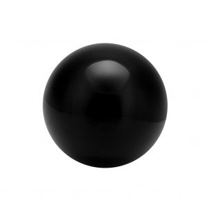 Hjlian 1 Boule De Cristal De Quartz Artificiel De 40 Mm, Sphere Transparente, Decoration Pour La Maison Ou Le Bureau (Noir) - Neuf