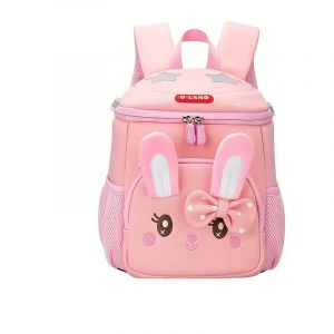 Sac à dos lapin rose fille – Léger, tissu doux, idéal école maternelle - Neuf