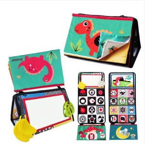 Jouets &eacute;ducatifs pour Enfants - AQSACOKIYA - Miroir b&eacute;b&eacute; Pliable, Cadeau pour B&eacute;b&eacute; Naissance Fille Garcon 0 3 6 12 Mois - Neuf