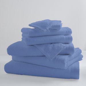 Lot De 2 Serviettes De Toilette Unies Et Color&eacute;es - Neuf