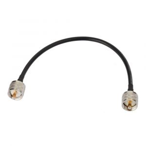 Câble Coaxial RG58 CB 30cm UHF PL259 Mâle vers Mâle 50 ohms Faible Perte pour Radio HAM et CB,Analyseur d'Antenne,Charge Factice,Compteur SWR(1 Pièce) - Neuf