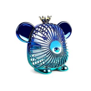 Mini ventilateur de bureau portable avec batterie rechargeable USB 1200mAh,vent fort silencieux pour une utilisation estivale au bureau &agrave; domicile - Neuf