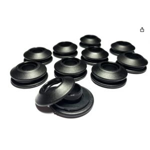 Lot de 10 ?illets noirs pour b&acirc;ches inoxydables 28 x 28 x 12 mm ?illets en plastique pour b&acirc;che de piscine - Neuf