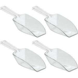 Eryi-Idesign Basic Pelle De Cuisine Pour 1/3 Tasse, Grande Pelle En Plastique, Lot De 4 Mesurettes, Transparent - Neuf