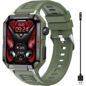 Kalanka-Montre Connectée Homme Femme Avec Appel Bluetooth, 2024 Hd 1.99"" Smartwatch, 110+ Modes Sport Montre Intelligente, Etanche Ip68, Podometre, Cardiofrequencemetre, Moniteur Sommeil Pour Android - Neuf