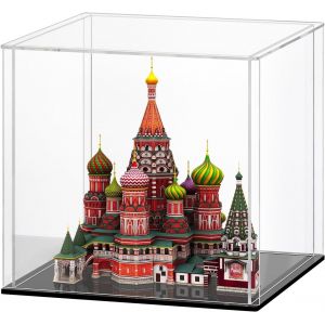 Vitrine Acryliquevitrine Exposition Transparentvitrine Figurinevitrine Pour Collectionvitrine Voiture Miniature Pour Figurinesjouetsobjets De Collectionnoir (10x10x10 Cm) - Neuf