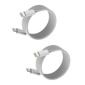 TRAHOO-C&acirc;ble USB C Lightning pour iPhone 2 m (2 Pack) 20 W Chargeur Rapide Adaptateur Type C Charge Rapide Accessoires pour Apple iPad MacBook Alimentation C&acirc;ble Chargeur 14 Pro Auto Chargeur C&acirc;bles - Neuf