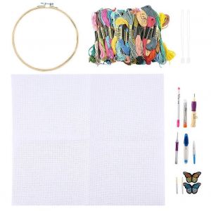 100pcs / Set Diy Crafts Fils Color&eacute;s Stylo &Agrave; Broder Punch Needle Kit Set Outils De Couture - Neuf