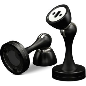 Pack De 2 En Acier Inoxydable Magnétique De Porte S'Arrête Noir Lourds Plinthe Porte De Cesse De Garder La Porte Ouverte - Neuf
