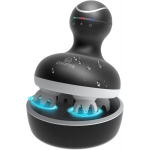 Masseur &Eacute;lectrique Du Cuir Chevelu, Massage De La T&ecirc;te &Eacute;tanche Avec Vibrations Multi-Modes, Grattoir Portable Pour La Croissance Des Cheveux, Masseur Pour Chien Et Chat Pour Un Nettoyage En - Neuf