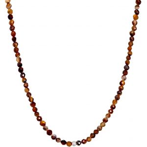 Collier En Pierre Naturelle V&eacute;ritable Avec Perle En Argent Sterling 925 Ou Perle Plaqu&eacute;e Or - Collier De Perles D&eacute;licat Pour Femmes Avec Fermoir Et Certification D'authenticit&eacute; - Neuf