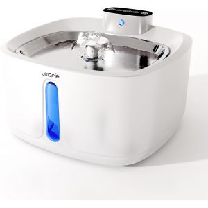 Fontaine &Agrave; Eau Pour Chats Sans Fil Avec D&eacute;tecteur De Mouvement-3,2l Ultra-Silencieuse Fontaine &Agrave; Eau Pour Chiens (25 Db), &Agrave; Pile 4000 Mah, Filtration Multicouche + 3 Modes De Flux - Neuf