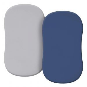 Drap-Housse Elastique Pour Berceau De Bebe, Literie De Chambre D'enfant En Microfibre Douce, Ensemble De Draps De Berceau Colores Pour Garcon Et Fille, Blanc Et Rose - Neuf