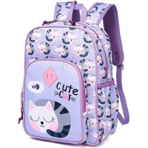 Sac À Dos Enfant, Léger Cartable Fille Garçon Primaire Maternelle 3 À 7 Ans Multi-Poches Taille A4 Sac D'École Avec Boucle De Poitrine Et Bandes Réfléchissantes Pour Scolaire Voyage - Neuf